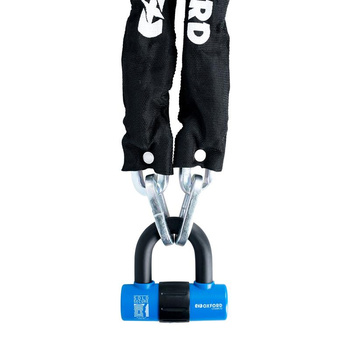 OXFORD PROMOCJA ŁAŃCUCH ZABEZPIECZENIE ANTYKRADZIEŻOWE Z KŁÓDKĄ CHAIN 10, 10mm x 1400mm (ZAMKNIĘCIE NA KLUCZ)