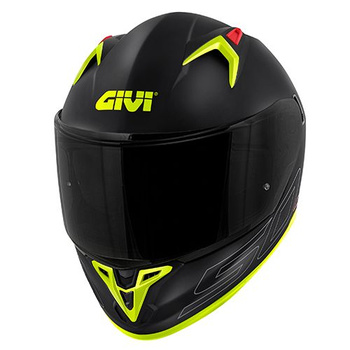 GIVI Kask 50.9 SOLID integralny z blendą; kolor  - CZARNY MAT Z FLUO