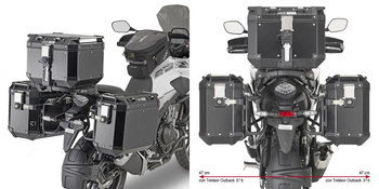 GIVI stelaż kufrów bocznych ONE-FIT CAM - HONDA CB 500 X (19-2023r) - PLO1171CAM