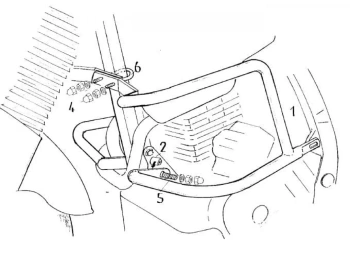 Hepco&Becker 50 Dominator (1995-2002) Gmol silnika - 501113 00 01