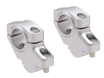 Podwyższenie kierownicy Offset do Yamaha Tracer 9 GT / GT+ / Y-AMT (2025-), 30 mm w górę, 21 mm z tyłu, srebrne