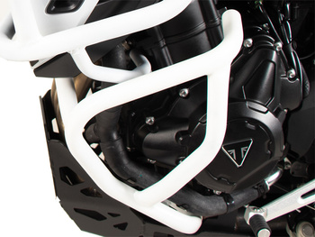 Belka ochronna silnika biała do Triumph Tiger 900 Rally Pro (2024-)