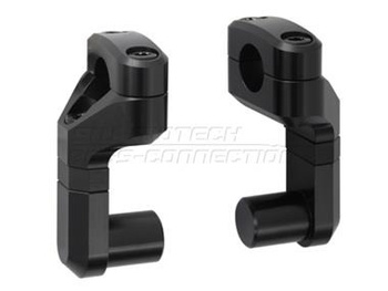 Zestaw Podwyższający Kierownicę 22Mm Sw-Motech Podwyższenie 50-60Mm  Regulacja Odchylenia Black LEH.00.039.170/B