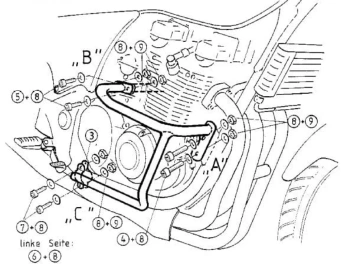 Hepco&Becker R-7 (1999-2003)/S (2001-2003) Gmol silnika - 501216 00 02