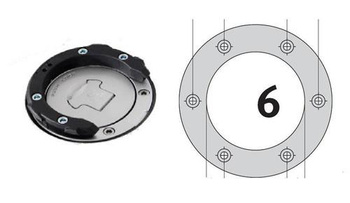 Tankring Evo Sw-Motech 6 Śrub Yamaha Bulldog (-05) Black TRT.00.640.11600/B