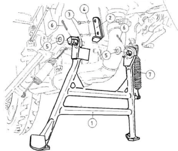 Hepco&Becker 00 Hornet (2002-2005) Stopka centralna - 505929 00 01