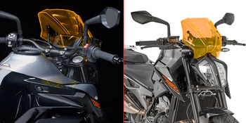 GIVI SZYBA TYPU 'ORAGNE' 25 x 31 cm (H x W) - KTM DUKE 790 (18 > 19)