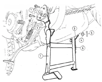 Hepco&Becker  850 (1991-2001) Stopka centralna - 505485 00 01