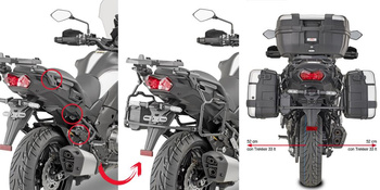 GIVI stelaż kufrów bocznych MONOKEY - KAWASAKI VERSYS1000 (19) - PLR4126