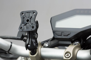 Zestaw uchwytów GPS na kierownicę wraz z pokrowcem S SW-MOTECH black - GPS.00.308.30401/B