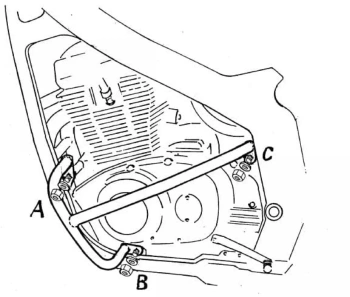 Hepco&Becker 500 E (1989-2000)/GS 500 (2001-2008)/GS 500 F ( Gmol silnika - 501301 00 01