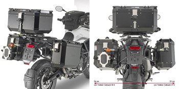 GIVI STELAŻ KUFRÓW BOCZNYCH ONE-FIT CAM - TRIUMPH TIGER 900 (24)- PLO6425CAM