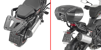 GIVI STELAŻ KUFRA CENTRALNEGO (BEZ PŁYTY) - BENELLI TRK702 / X (23 > 24)