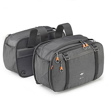 KAPPA TORBY (SAKWY) BOCZNE 16/25L KOLOR SZARY (ALPHA RANGE) - AH202