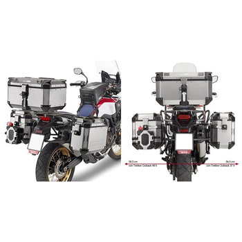 KAPPA STELAŻ KUFRÓW BOCZNYCH MONOKEY CAM SIDE HONDA CRF 1000L Africa Twin (16-17) - POD KUFRY KFR K'FORCE ALU - KL1144CAM