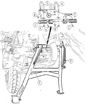Hepco&Becker 00 F Hornet/S (1998-2002) Stopka centralna - 505901 00 01