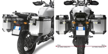 KAPPA STELAŻ KUFRÓW BOCZNYCH MONOKEY CAM SIDE YAMAHA XT 1200 Z Super Ténéré (10-19), XT 1200 ZE Super Ténéré (14-19) - POD KUFRY KFR K'FORCE ALU - KL2119CAM