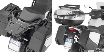 GIVI STELAŻ KUFRA CENTRALNEGO Z ALUMINIOWĄ PŁYTĄ MONOKEY - HONDA NT1100 (22) - SRA1196
