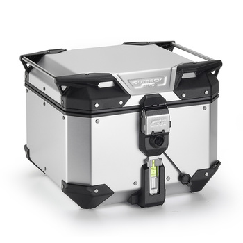 GIVI Kufer centralny aluminiowy TREKKER OUTBACK EVO SMART 42Litry - wersja anodyzowana bez zamka.
