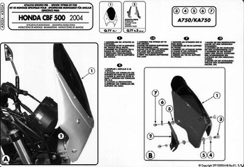 KAPPA MOCOWANIE DO OWIEWKI Z SZYBĄ HONDA - WYCOFANY Z OFERTY - A302A