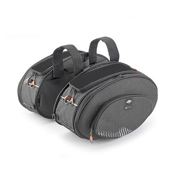 KAPPA TORBY (SAKWY) BOCZNE 17/30L KOLOR SZARY (ALPHA RANGE) - AH207