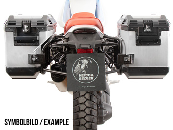 Wycięcie na bagażnik boczny z kuframi bocznymi Xplorer w kolorze czarnym do BMW R 12 G/S (2025-)