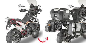 GIVI stelaż kufrów bocznych ONE-FIT MONOKEY - KTM 790 Adventure / R (19) - PLOR7710MK