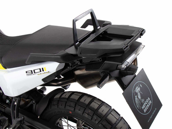 Stelaż górnego kufra Alurack w kolorze czarnym, do połączenia z oryginalnym tylnym bagażnikiem do Husqvarna Norden 901 / Expedition (2022-)