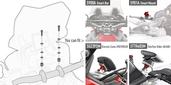 GIVI zestaw mont. SMART BAR SUZUKI / YAMAHA-05SKIT
