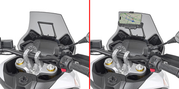 GIVI 2024 POPRZECZKA DO MONTAŻU GPS / SMARTPHONE - PEUGEOT XP400 GT / XP400 Allure (23)