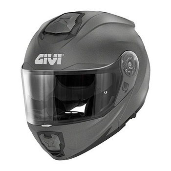 GIVI KASK X.27 SOLID - SZCZĘKOWY Z BLENDĄ - TYTAN MAT ROZMIAR S / 56