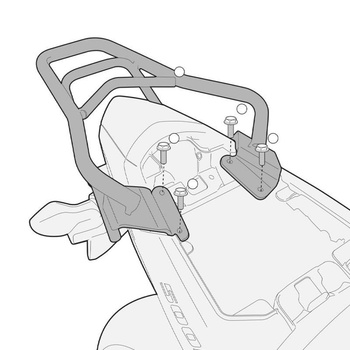 KAPPA STELAŻ KUFRA CENTRALNEGO HONDA CB 500F (13-15), CBR 500R (13-15) ( BEZ PŁYTY ) - KR1119