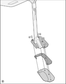 KAPPA POSZERZENIE STOPKI BOCZNEJ DUCATI Multistrada 950 S (19), Multistrada Enduro 1260 (19) WYOFANE Z OFERTY