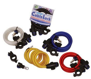 OXFORD LINKA CABLE LOCK Z ZAMKNIĘCIEM DŁUGOŚĆ 1.8M X 12MM KOLOR CIEMNY BS