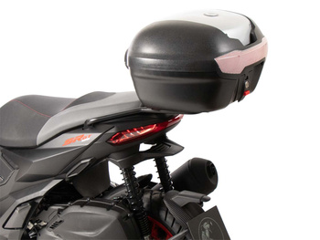 Topcase - Set Journey 40 czarno-srebrny z bagażnikiem do Aprilia SR GT 125/200/Sport (od 2022 r.)