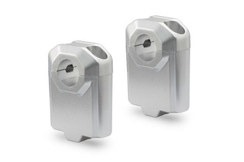Zestaw Podwyższający Kierownicę Sw-Motech 22Mm Podwyższenie 50Mm Silver LEH.00.039.22001.50/S