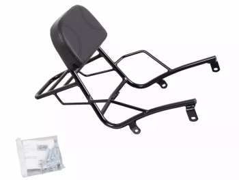 Hepco&Becker 800 Intruder/LC/C 800 Intruder/Black (2001-) sissybar with rack - 611338 00 01