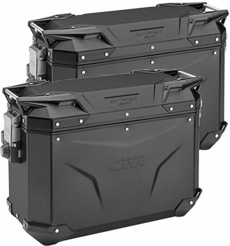 GIVI Kufry boczne Trekker EVO 2 x 37L ( Symetryczne ) - czarne OBKE37BPACK