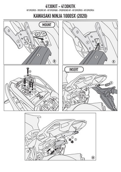 KAPPA ADAPTER DO ZAMONTOWANIA STELAŻA BOCZNEGO KLX4130 BEZ UŻYCIA STELAŻA CENTRALNEGO KZ4130 - 4130KITK