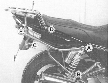 Rurowy stelaż kufra górnego chromowany do Yamahy XJR 1300 (2004-2006)