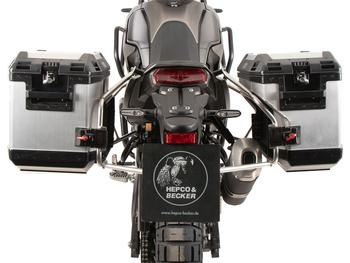 Wycięcie w stelażu bocznym ze stali nierdzewnej, w tym kufry boczne Xplorer, srebrne do motocykla Yamaha Ténéré 700 Rally (2025-)