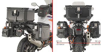 GIVI STELAŻ KUFRÓW BOCZNYCH OUTBACK EVO - KTM 1290 Super Adventure R / S (21 > 24) - (UWAGA NA KUFRY - PRAWY WCIĘTY)
