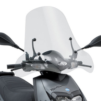 KAPPA SZYBA YAMAHA BW'S 125 (10-16), AEROX R 50 (13-18), MBK NITRO (13-17) 59 X 70 CM PRZEZROCZYSTA - POTRZEBNE MOCOWANIE POD DANY MODEL - 288AK