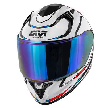GIVI Kask 50.8 MACH 1 integralny z blendą; kolor  - BIAŁY Z DODATKAMI