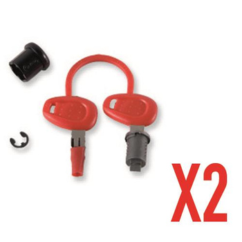 GIVI zestaw 2 wkładek z kluczami do kufra (kolor czerwony) - Z227