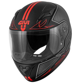 GIVI Kask J.04 dziecięcy integralny; kolor  - CZARNY Z CZERWONYM
