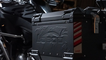 Kufry boczne asymetryczne LOBOO 35+30L - czarne 2szt