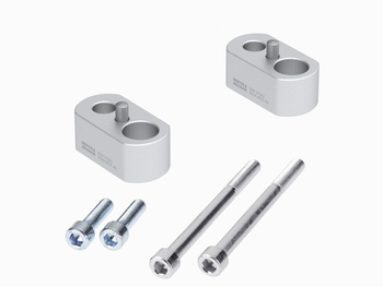 Podwyższenie kierownicy 20 mm srebrne do Triumph Tiger 800 (2010-2020)