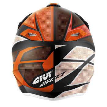 GIVI KASK CROSS 60.1 INVERT ECE R22-06 KOLOR CZARNY/BIAŁY/POMARAŃCZOWY MAT ROZMIAR L