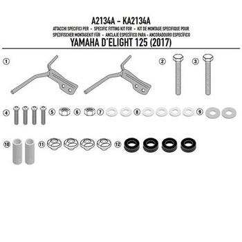 KAPPA MOCOWANIE SZYBY 308AK YAMAHA D’elight 125 (17-19) - A2134AK